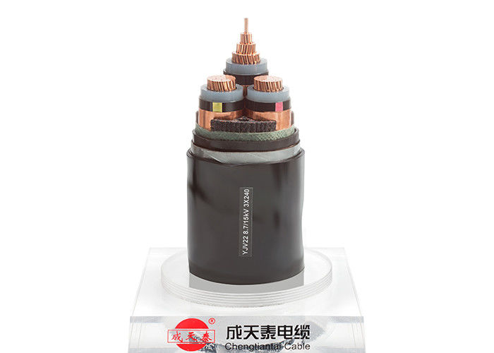 Medium Voltage power Cable | Cu-Conductor, XLPE insulated, copper tape screened electrical cable